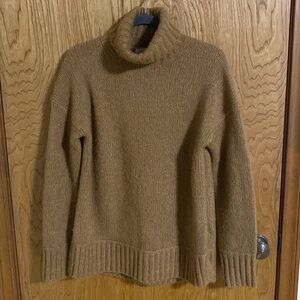 Everlane Tan Cowl Neck Sweater